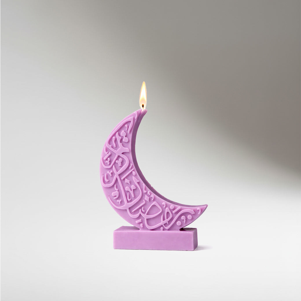 Calligraphy Crescent Candle