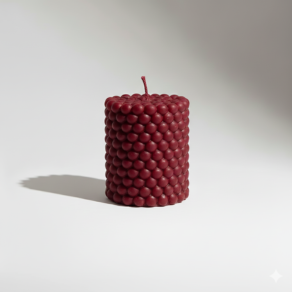 Bubble Pillar Candle