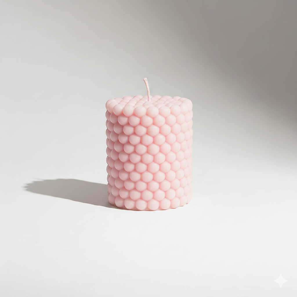 Bubble Pillar Candle