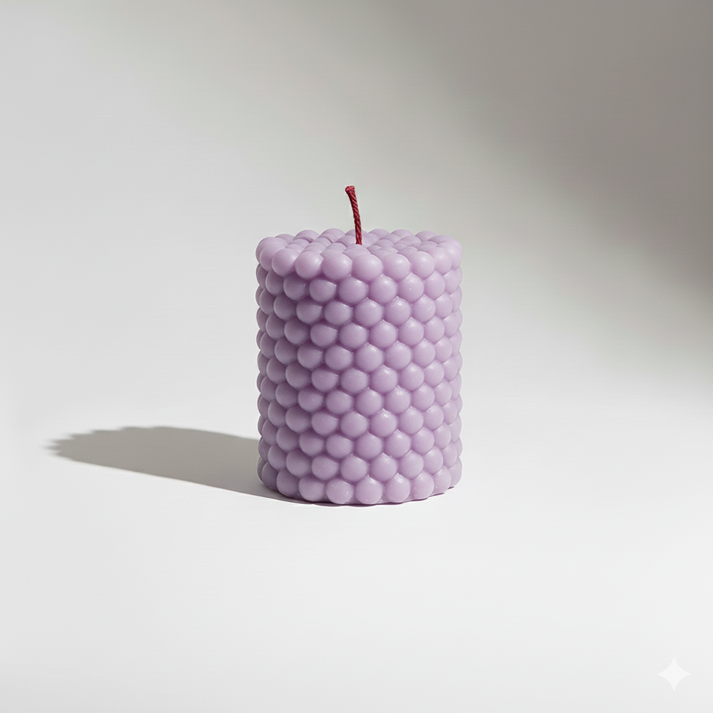 Bubble Pillar Candle