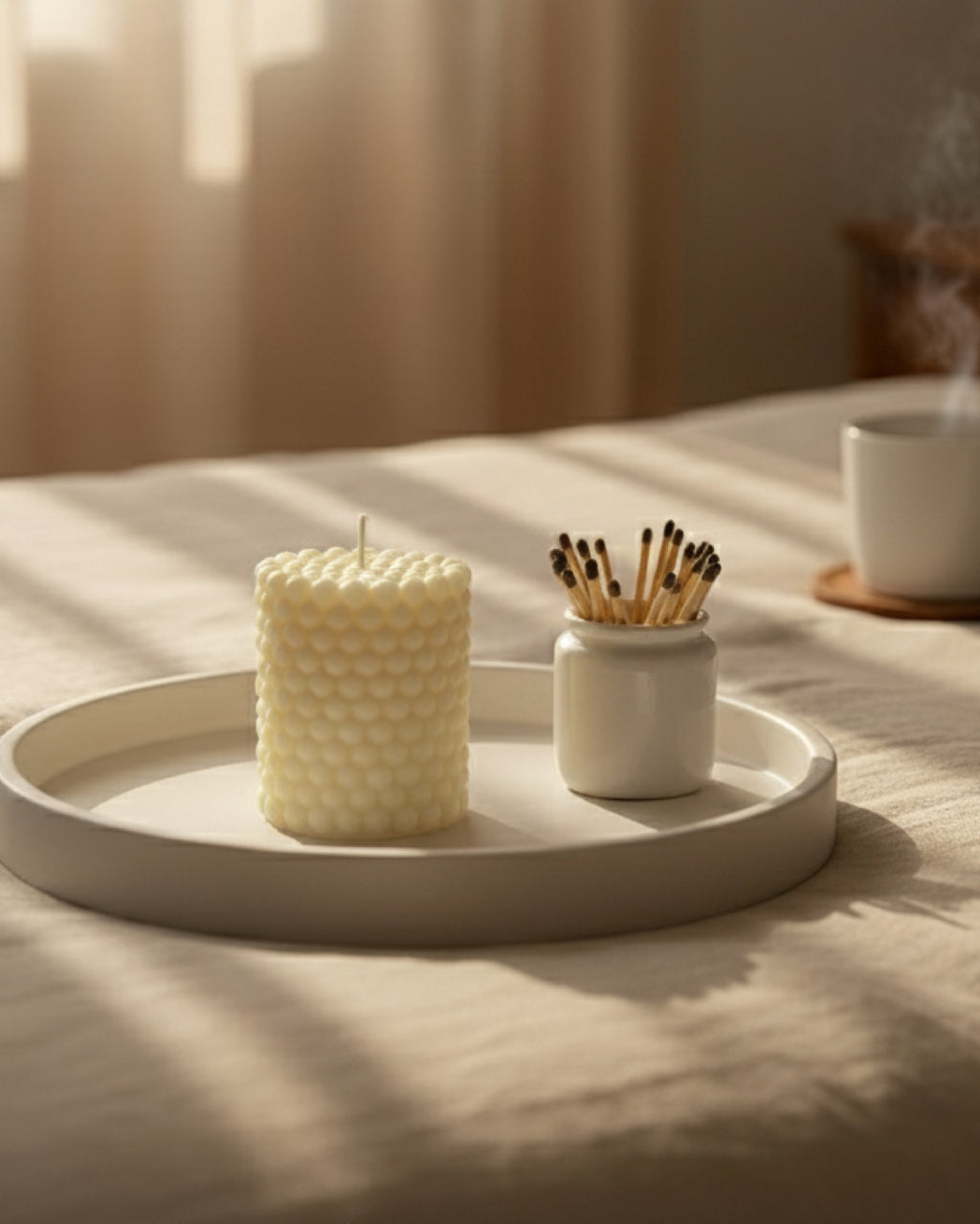 Bubble Pillar Candle